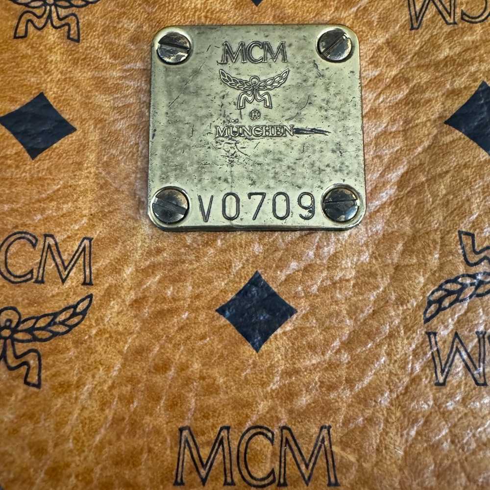 LARGE MCM Logo Travel Bag Tote PVC Authentic Clea… - image 6