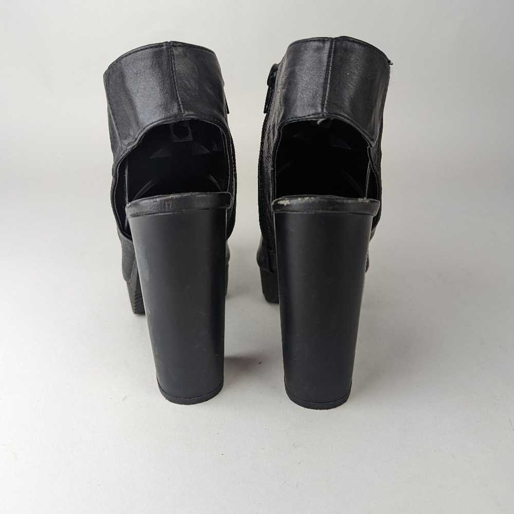 Qupid Chunky Heeled Peep Toe Booties - 6 - image 7