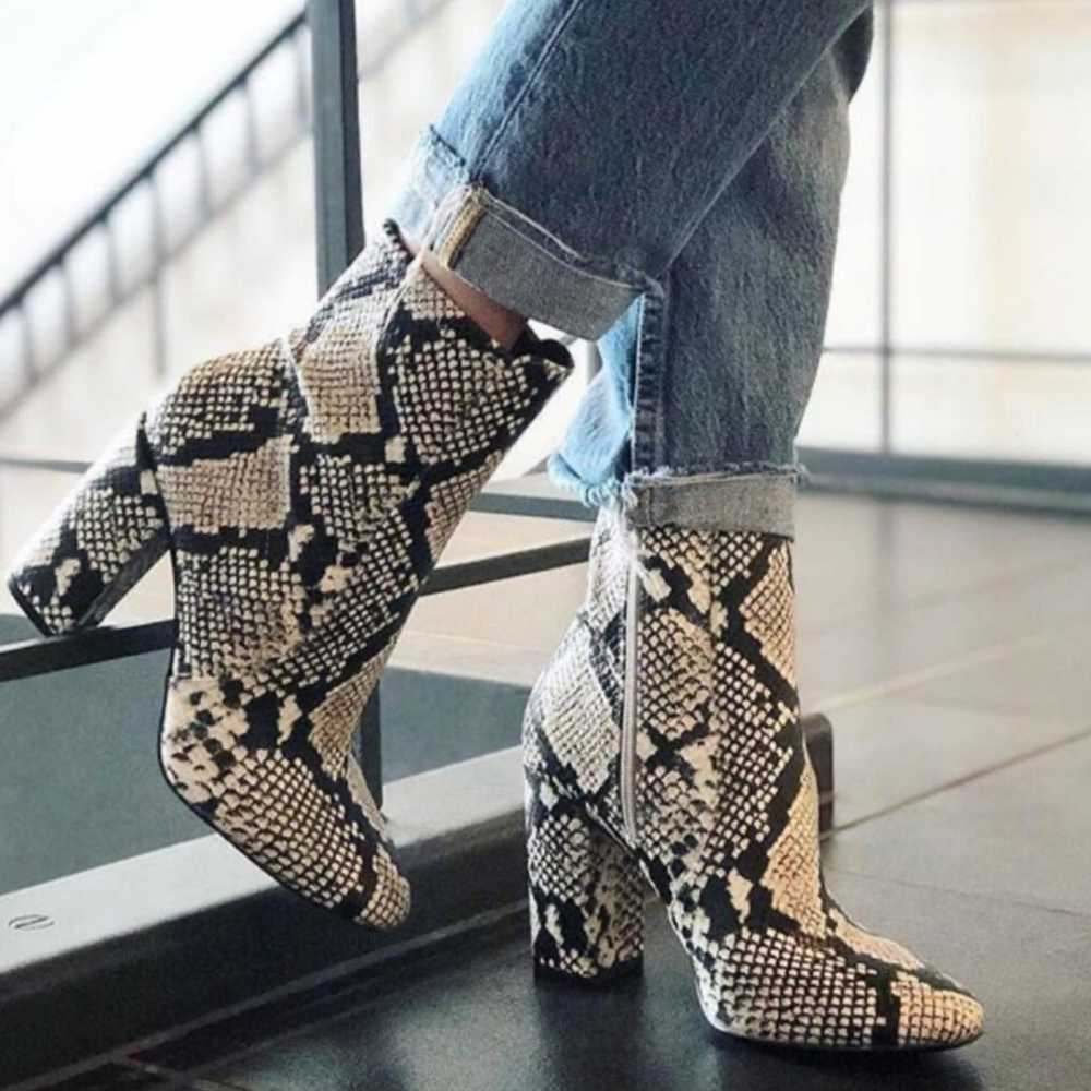 Aldo Snake Print Booties - image 10