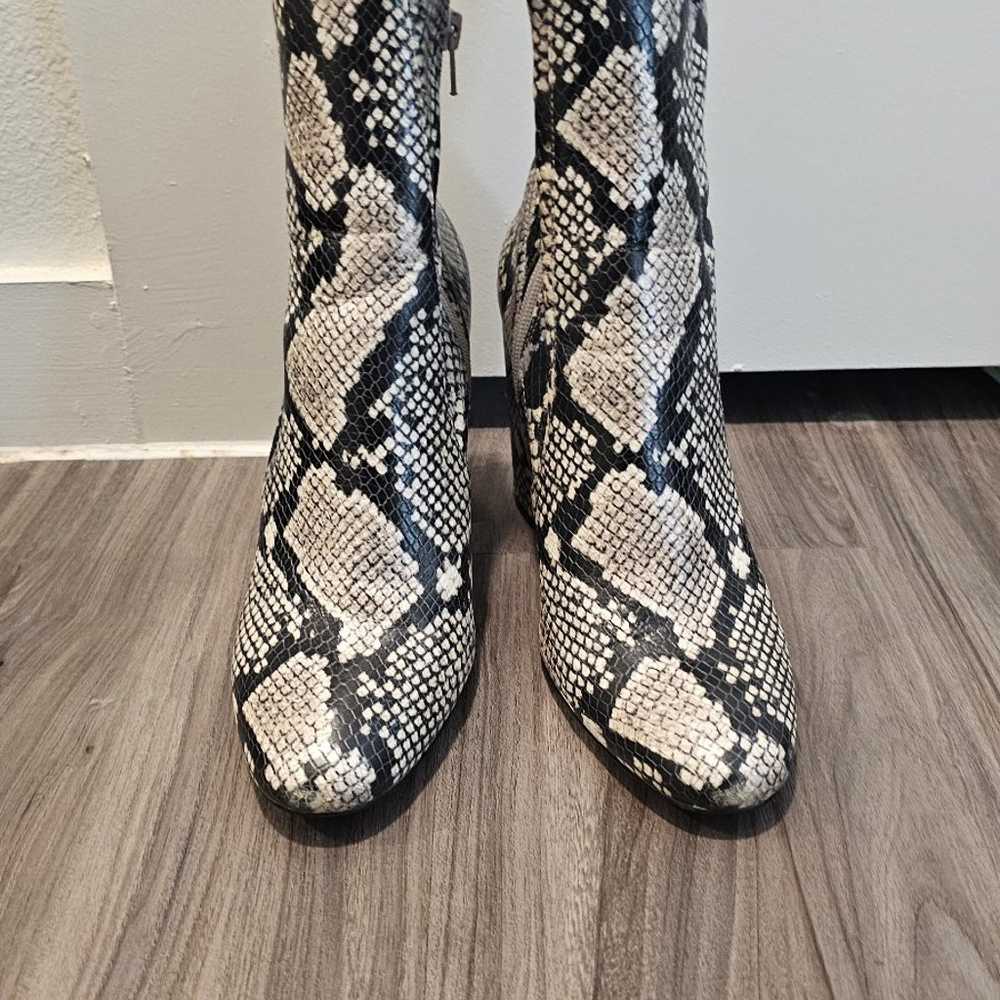 Aldo Snake Print Booties - image 2