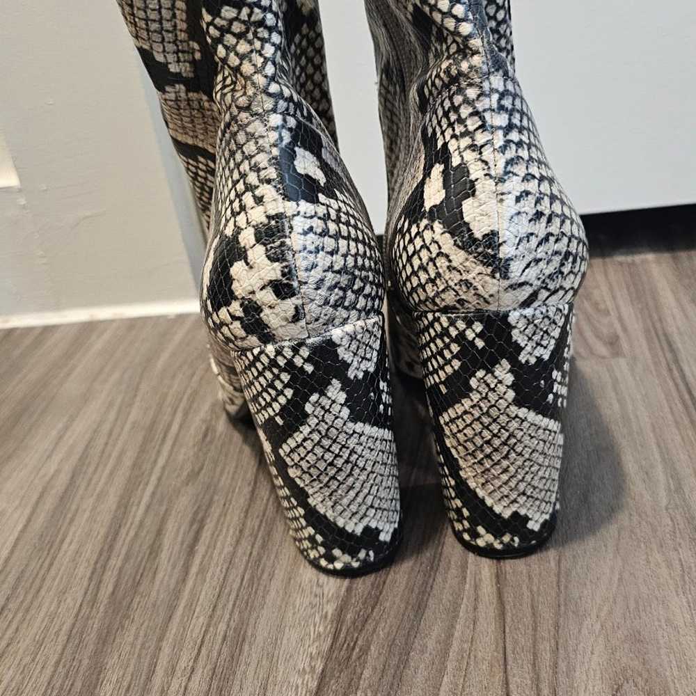 Aldo Snake Print Booties - image 3