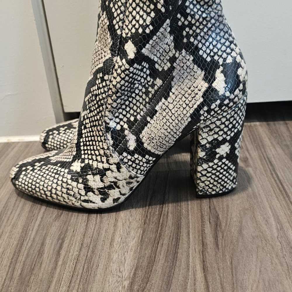 Aldo Snake Print Booties - image 4