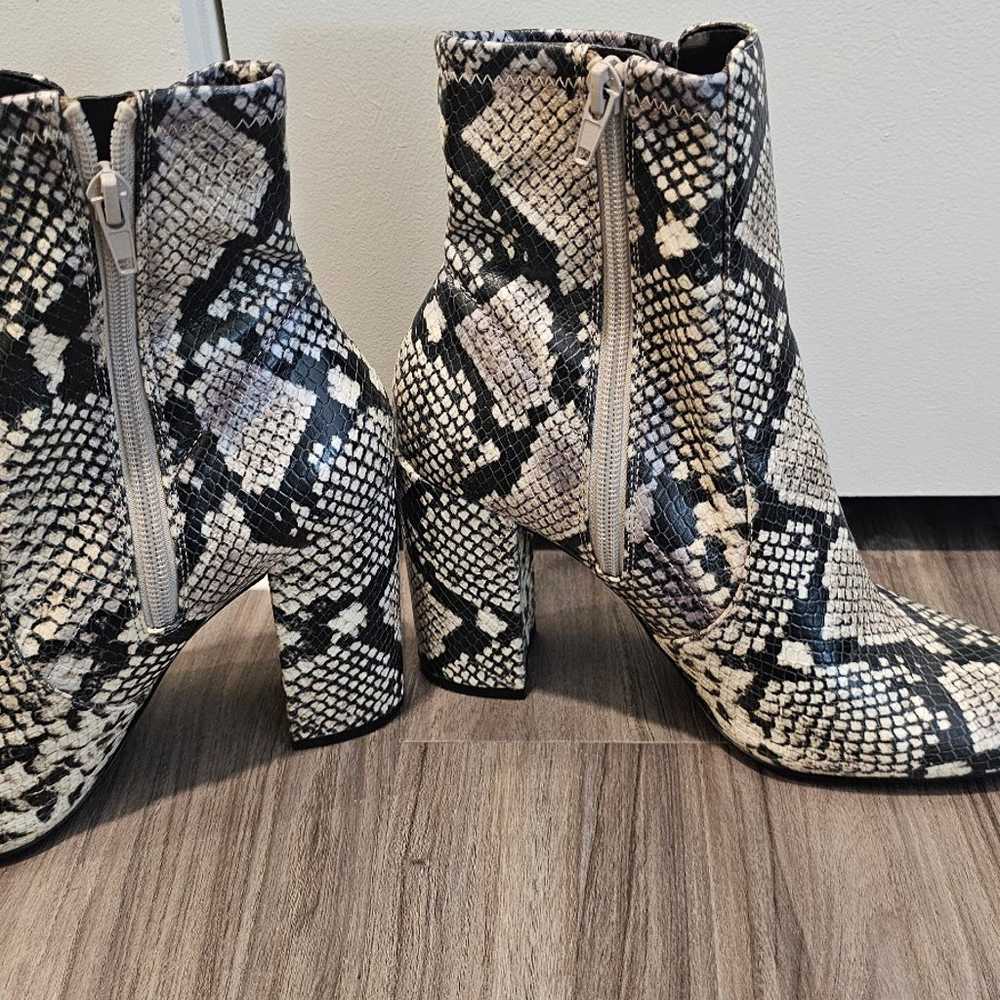 Aldo Snake Print Booties - image 6