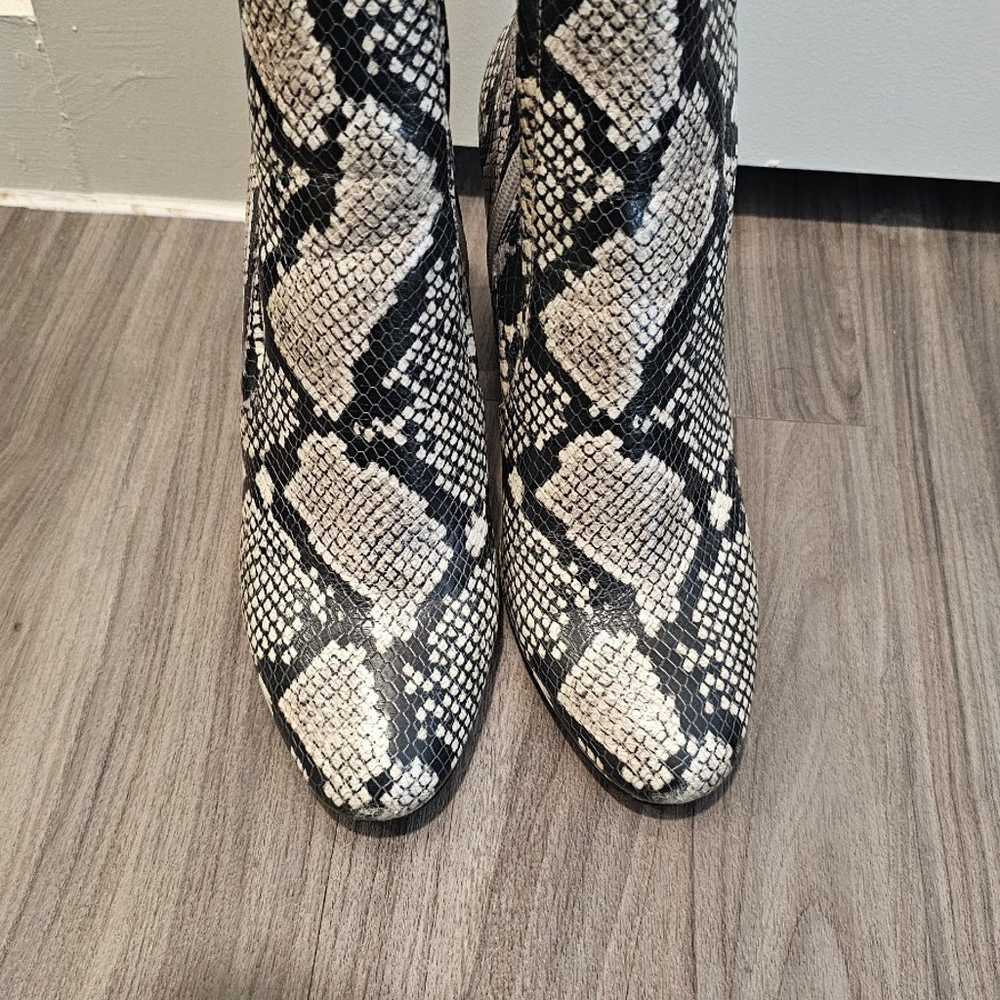 Aldo Snake Print Booties - image 7