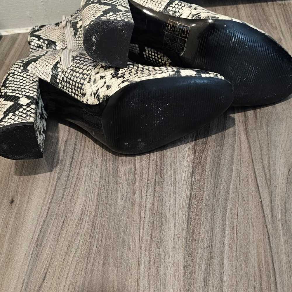 Aldo Snake Print Booties - image 9