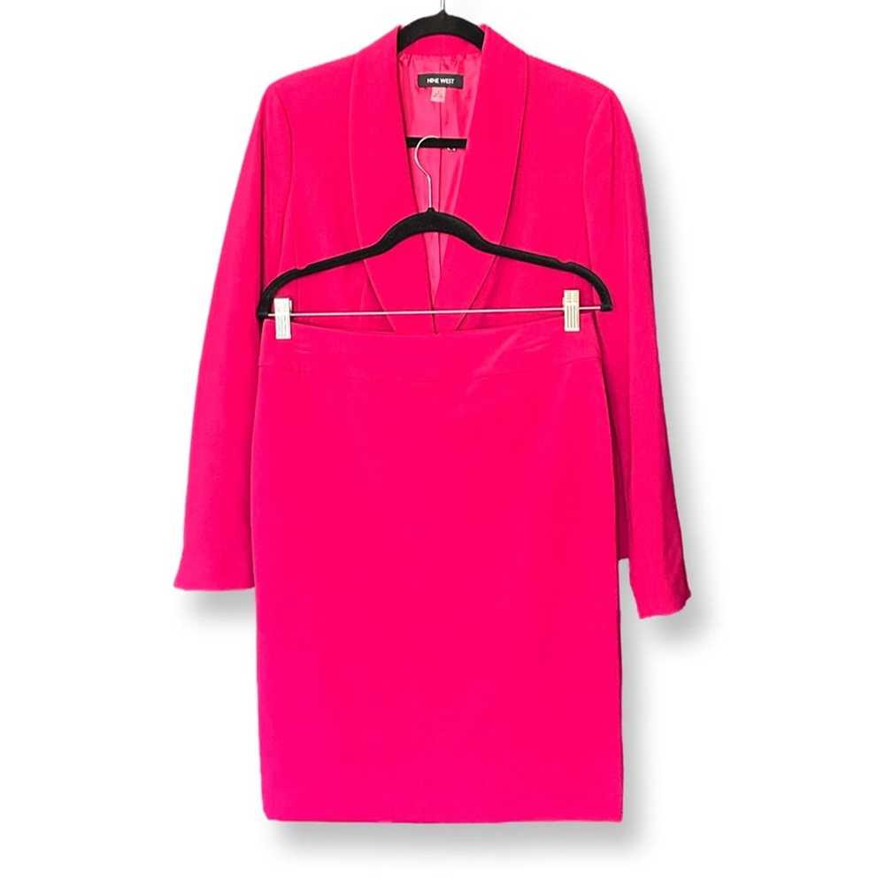 Nine West New Nine West Fuscia Pink Skirt Suit Set - image 2