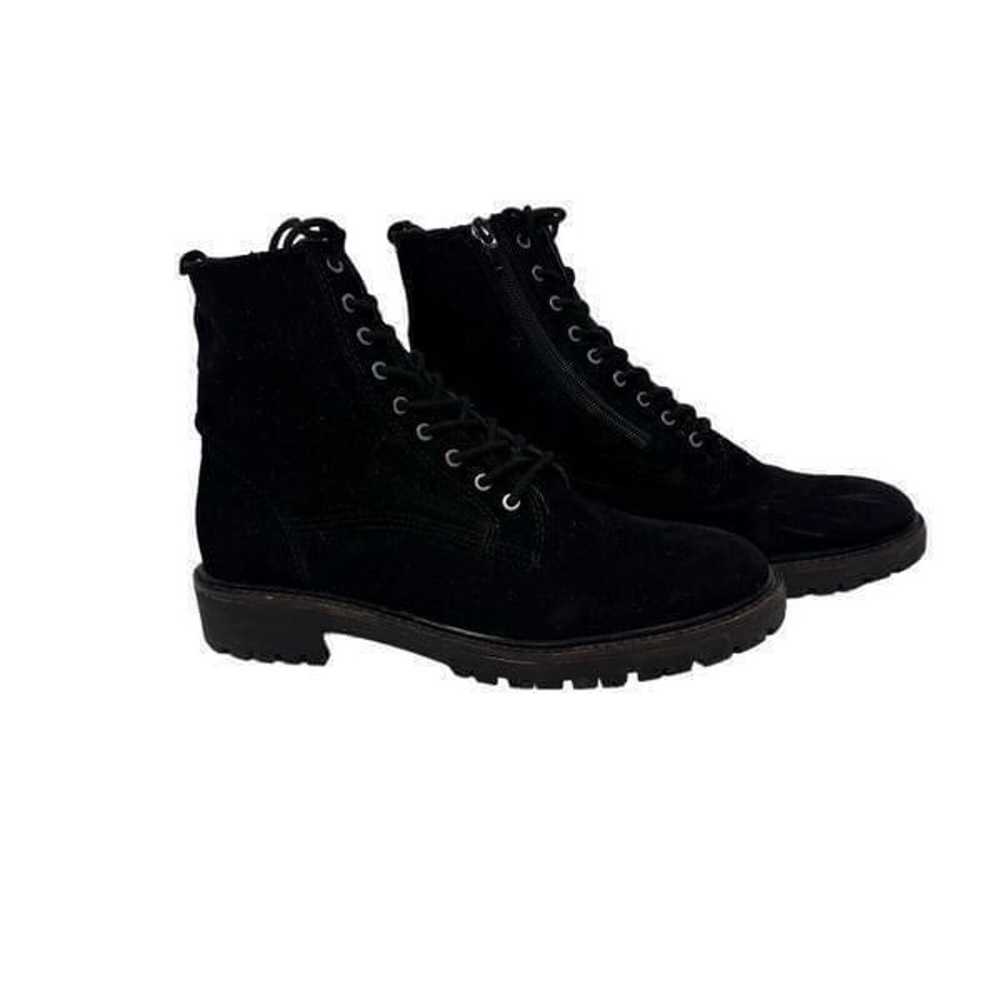 Lucky Brand Women's Idara Boot black suede combat… - image 12