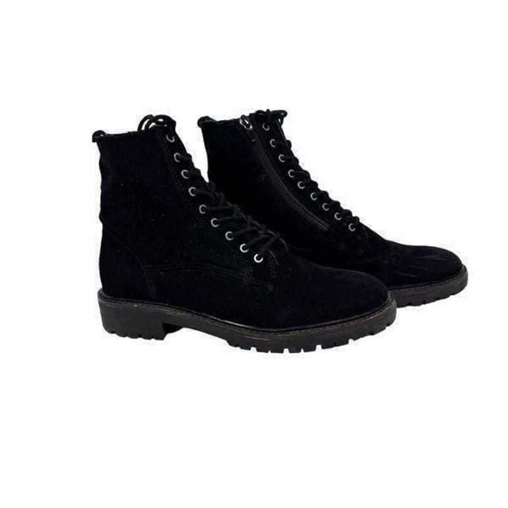 Lucky Brand Women's Idara Boot black suede combat… - image 1