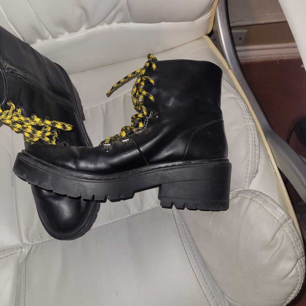 Skechers Black Chunky Grunge Style Combat Boots Y… - image 3