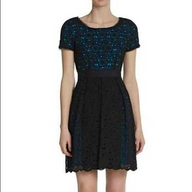 Elie Tahari NWT Elie Tahari Black Blue Lace Croche