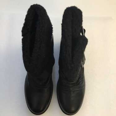 Tara M. Black Fur Booties