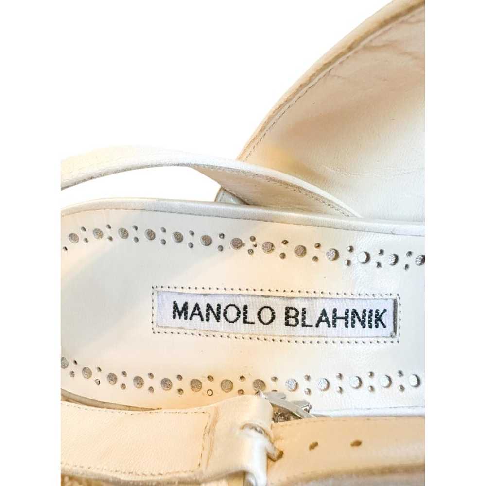 Manolo Blahnik Cloth heels - image 7