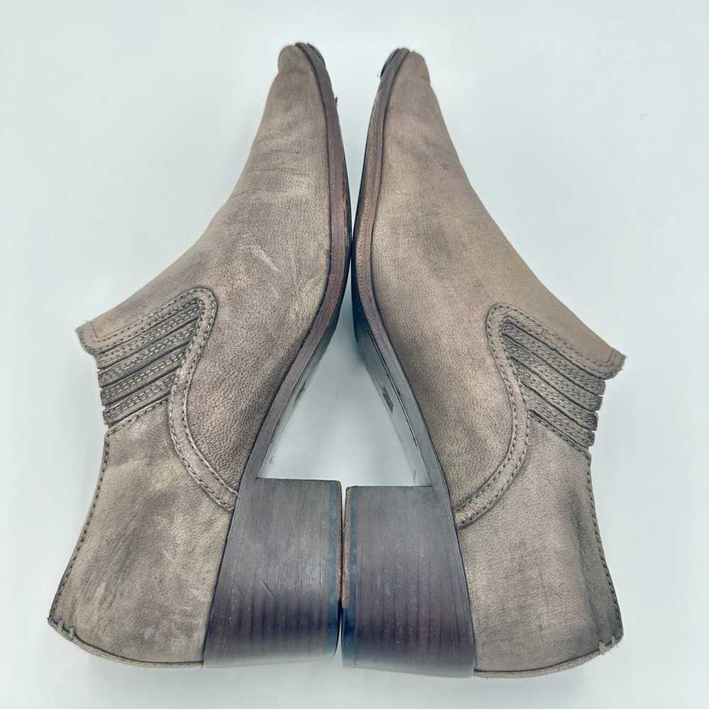 Frye Eleanor Suede Pointed Western Ankle Boots Nu… - image 4