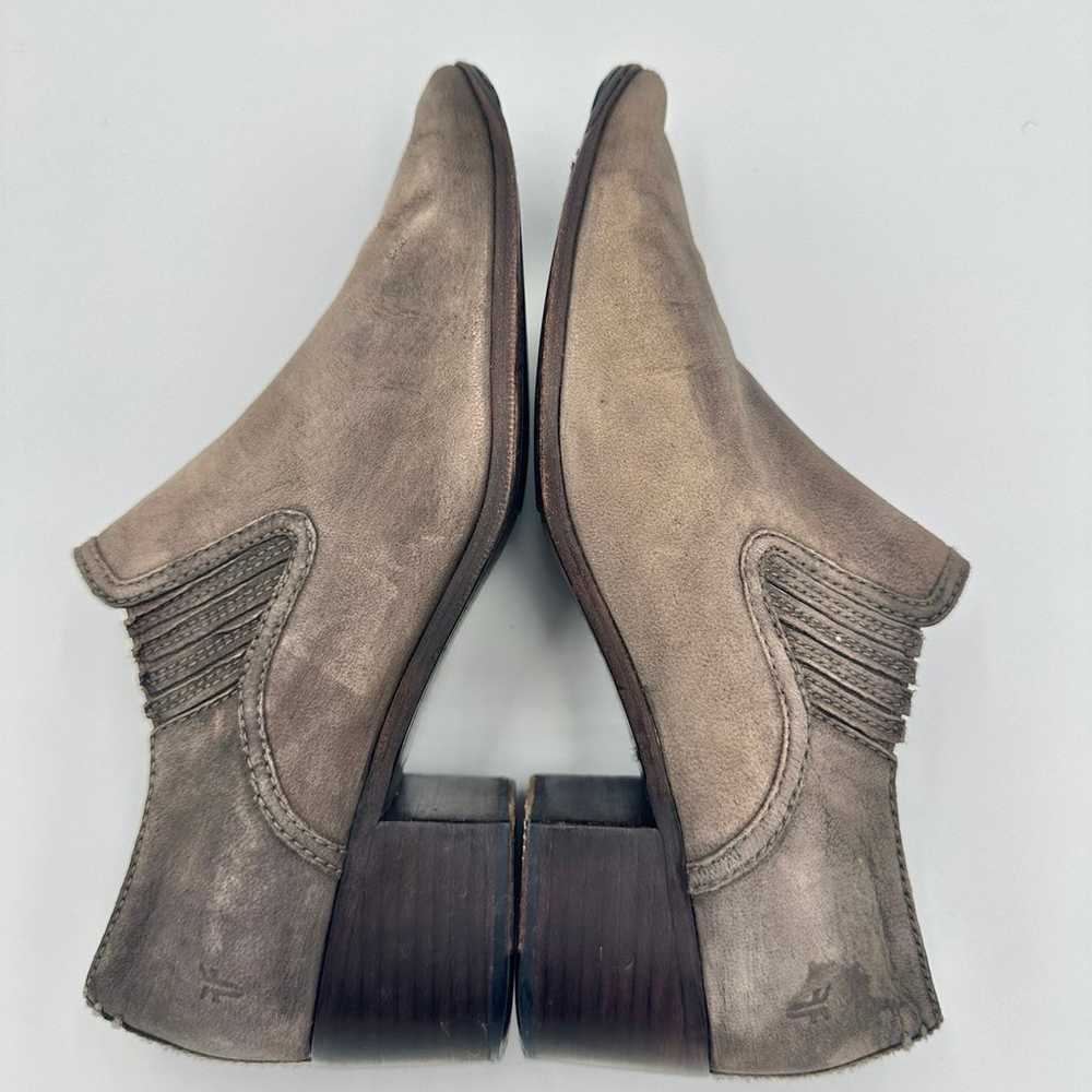 Frye Eleanor Suede Pointed Western Ankle Boots Nu… - image 5