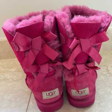 UGG Australia Bailey Bow Women's Pink Shearling B… - image 1