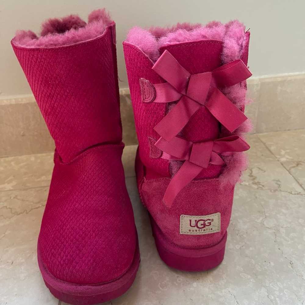 UGG Australia Bailey Bow Women's Pink Shearling B… - image 2