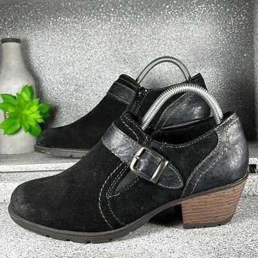 Earth Origins Oakland Addie Black Leather Ankle B… - image 1