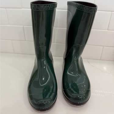 UGG, rain boots green hunter green size 7