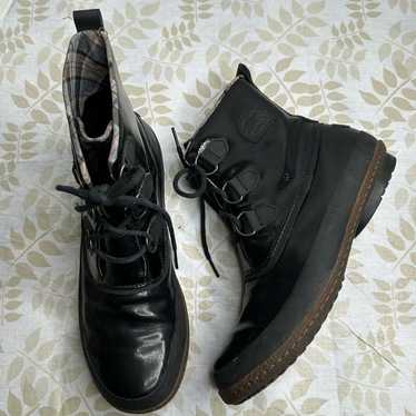 Sorel Joplin Black Ankle Rain Boots Women's Size … - image 1