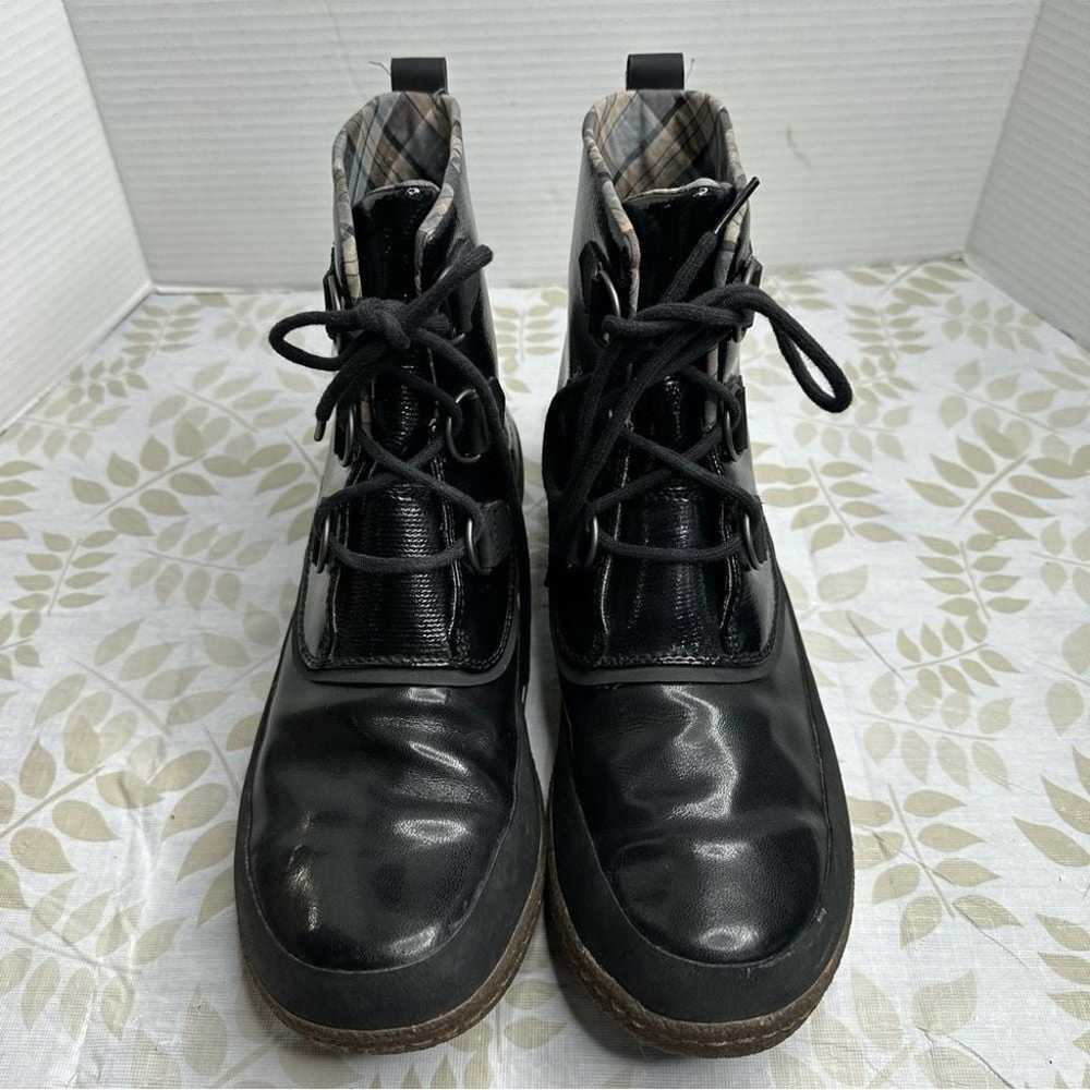 Sorel Joplin Black Ankle Rain Boots Women's Size … - image 2