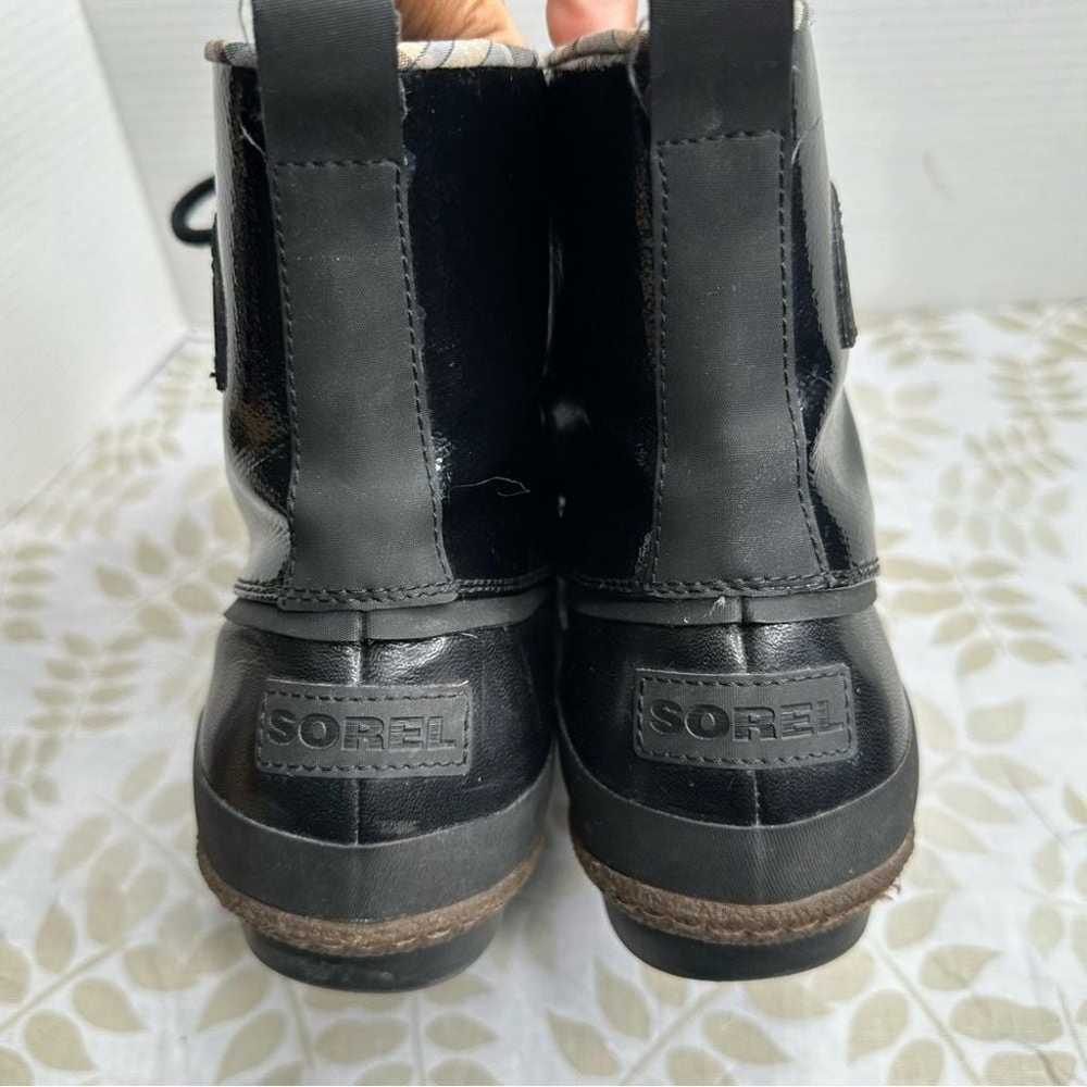 Sorel Joplin Black Ankle Rain Boots Women's Size … - image 6