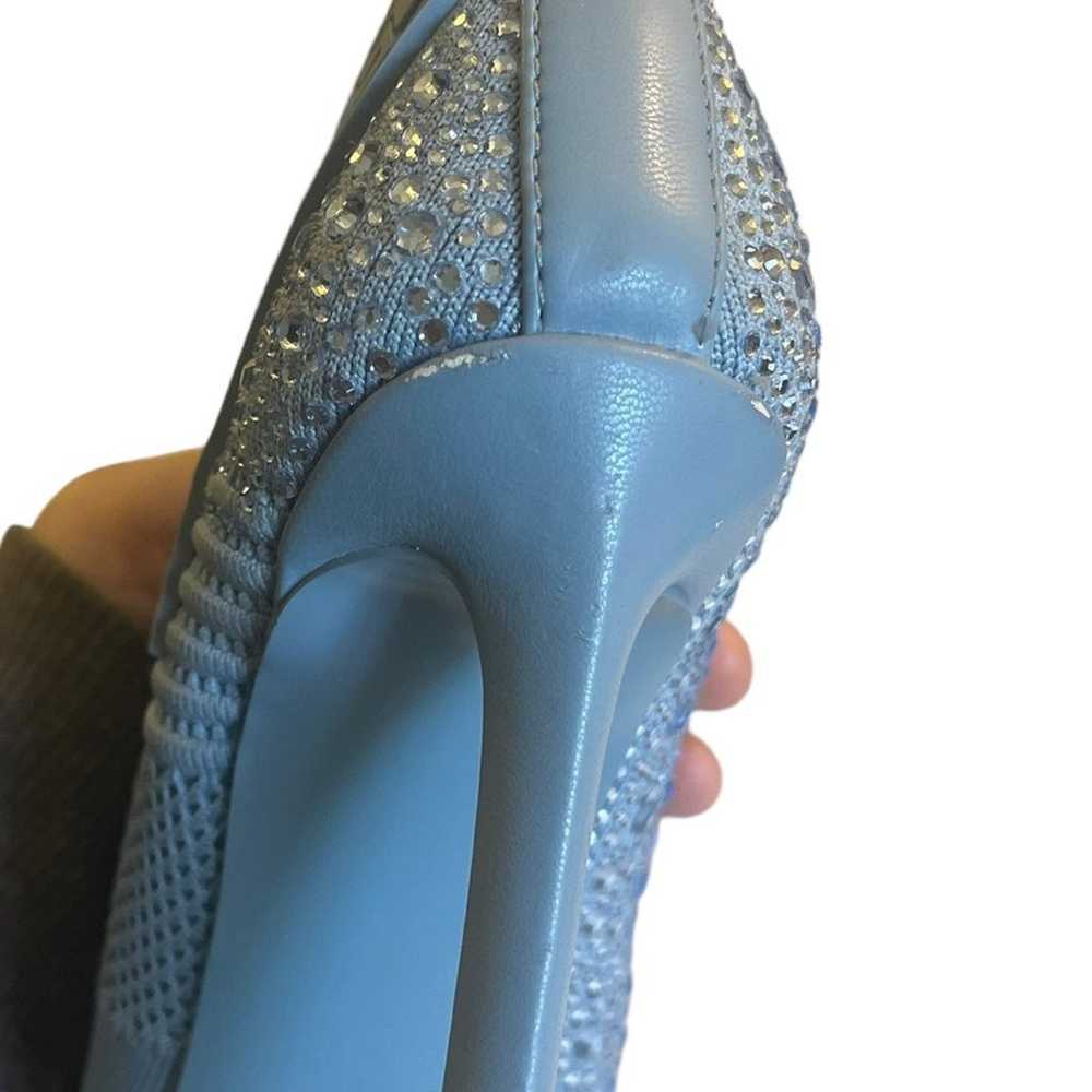 Steve Madden Maxwells Light Blue Rhinestone Sock … - image 10