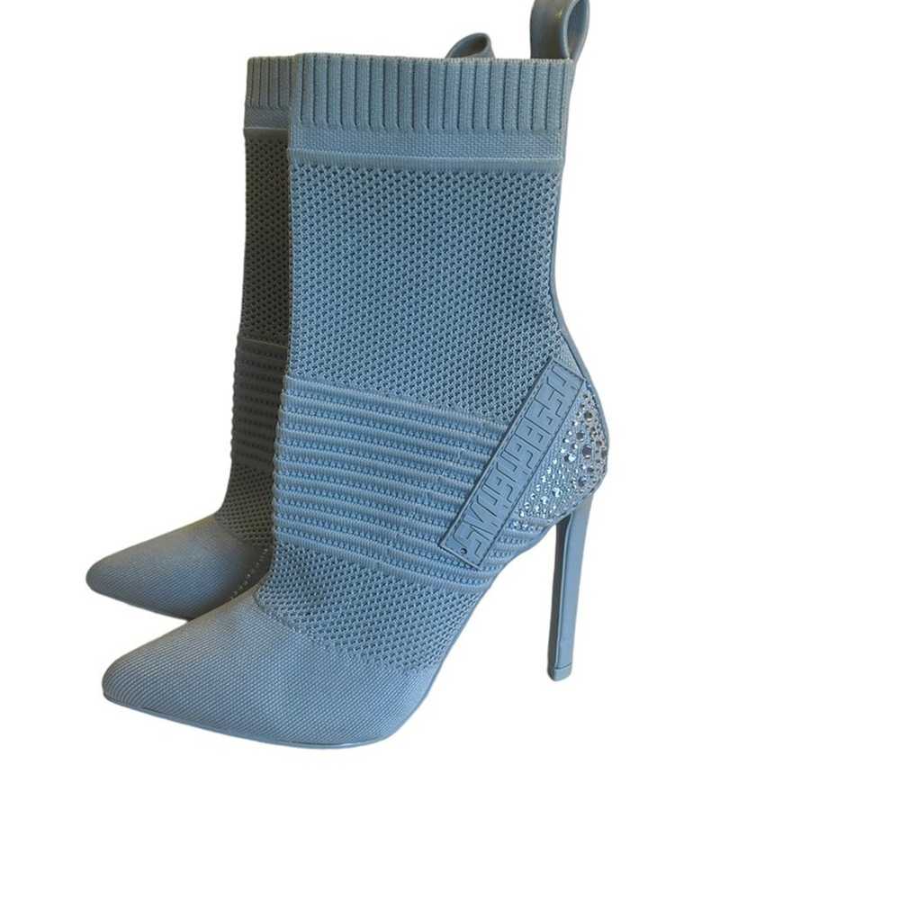 Steve Madden Maxwells Light Blue Rhinestone Sock … - image 6