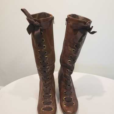 Bronx Wedge Boots Size 6.5