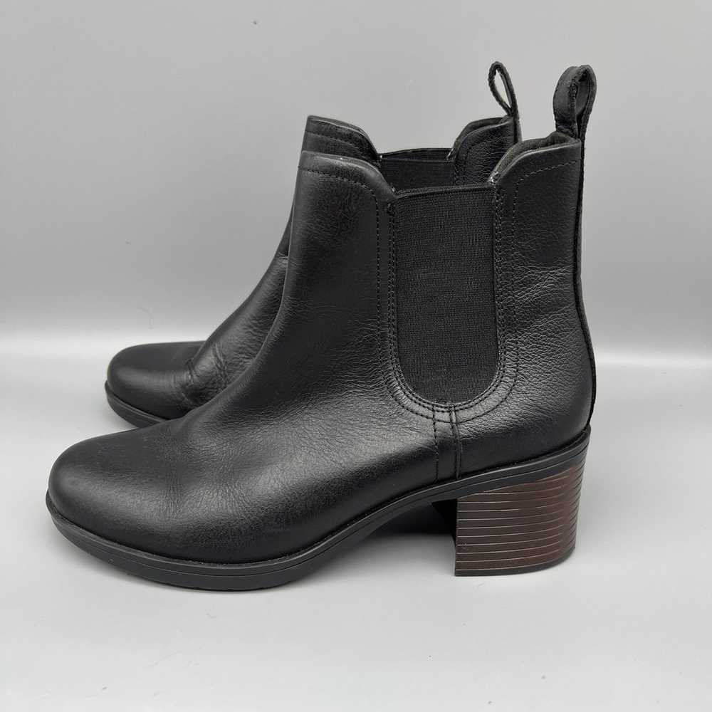 Clarks Boots Womens 7.5 Black Heeled Chelsea Comf… - image 4