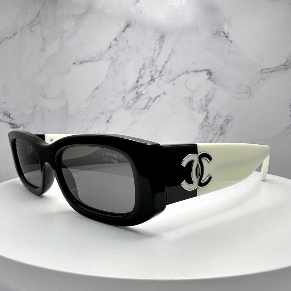 Chanel New CHANEL Sunglasses Black White Polarized - image 2