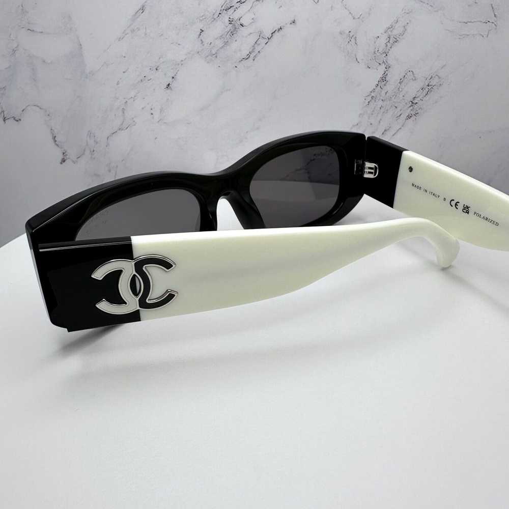 Chanel New CHANEL Sunglasses Black White Polarized - image 5