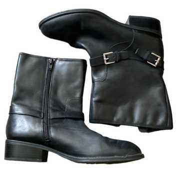 Lauren Ralph Lauren Mesi Black Leather Boots Sz 8