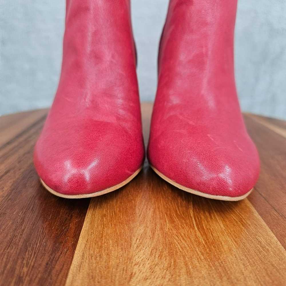 Lucky Brand Sairio Leather Bootie 7.5 Red Inside … - image 4