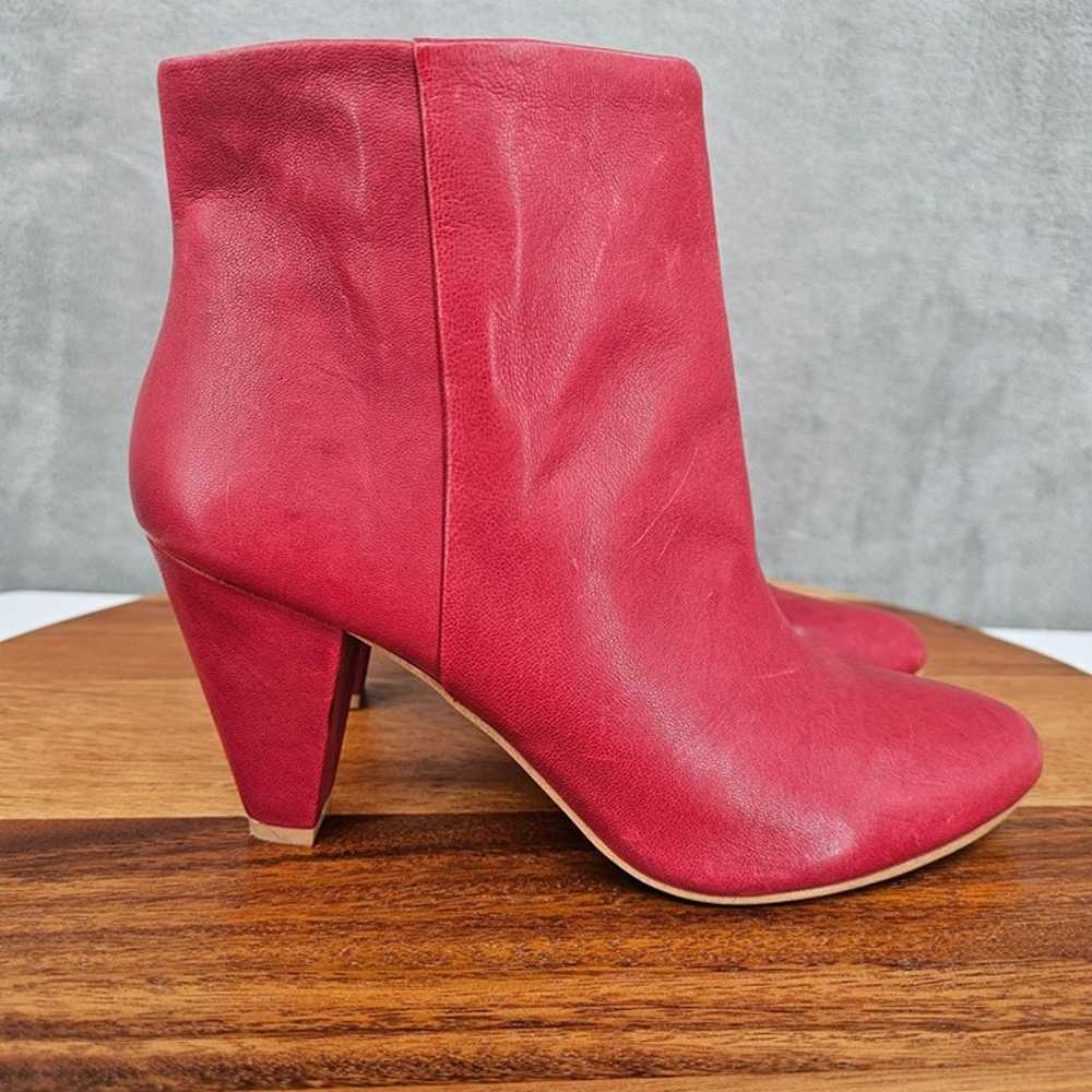 Lucky Brand Sairio Leather Bootie 7.5 Red Inside … - image 6