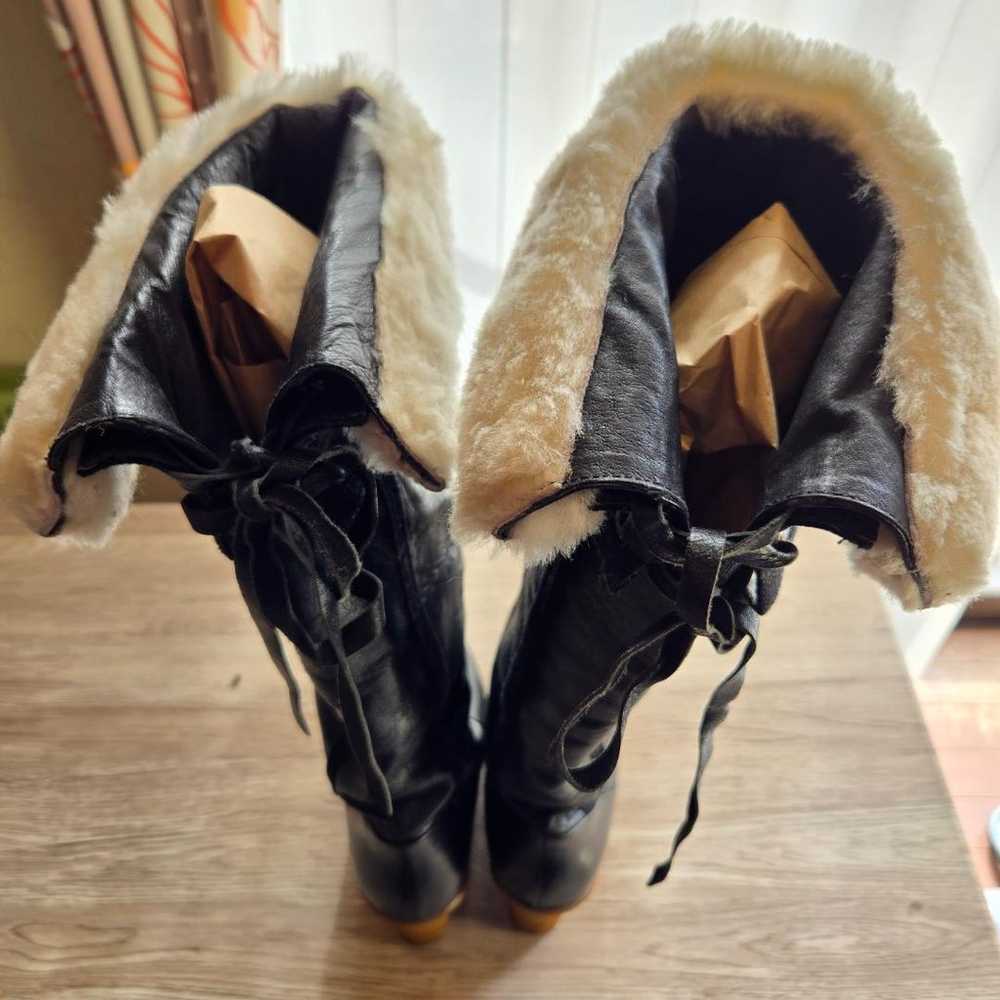 【Mint Condition】Jill Stuart Faux Fur Wedge Over-t… - image 9