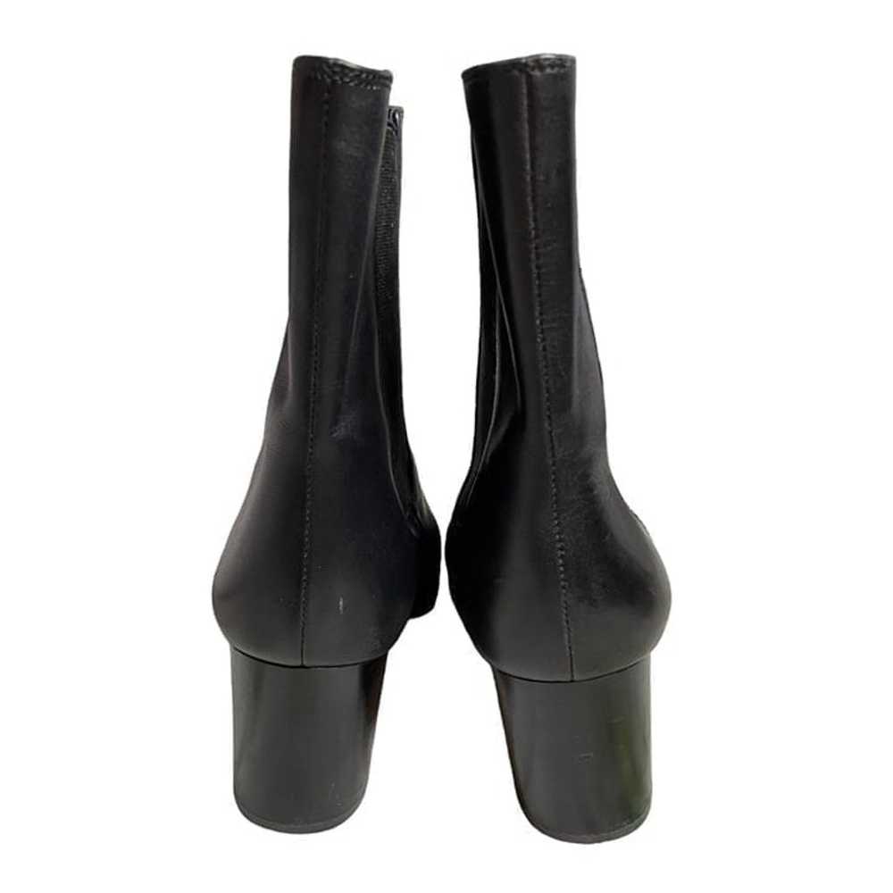 J. Crew Willa leather stacked-heel boots black 8.5 - image 4