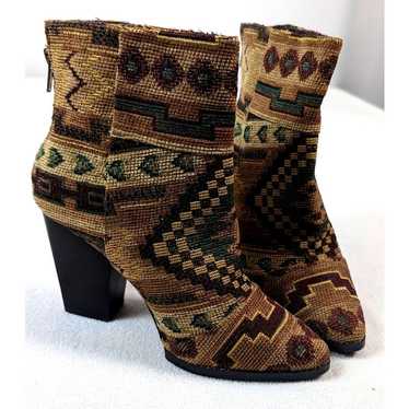 Kelsi Dagger Tapestry Heel Ankle Bootie Size 8M B… - image 1