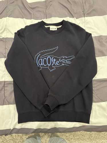 Lacoste Navy Lacoste Crewneck With Crocodile Desig