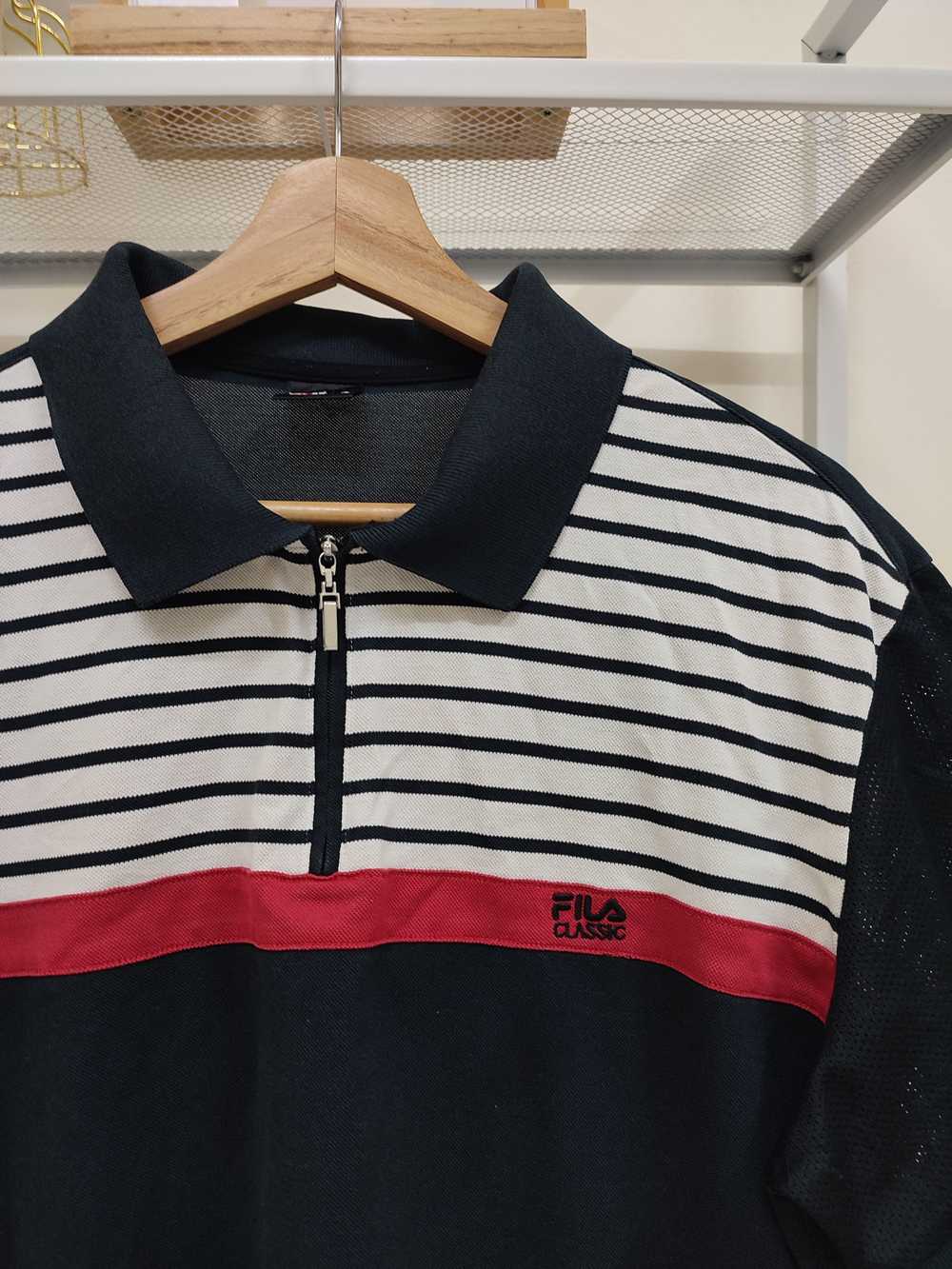 Fila × Vintage Vintage Fila Classic Polo Tee Half… - image 8