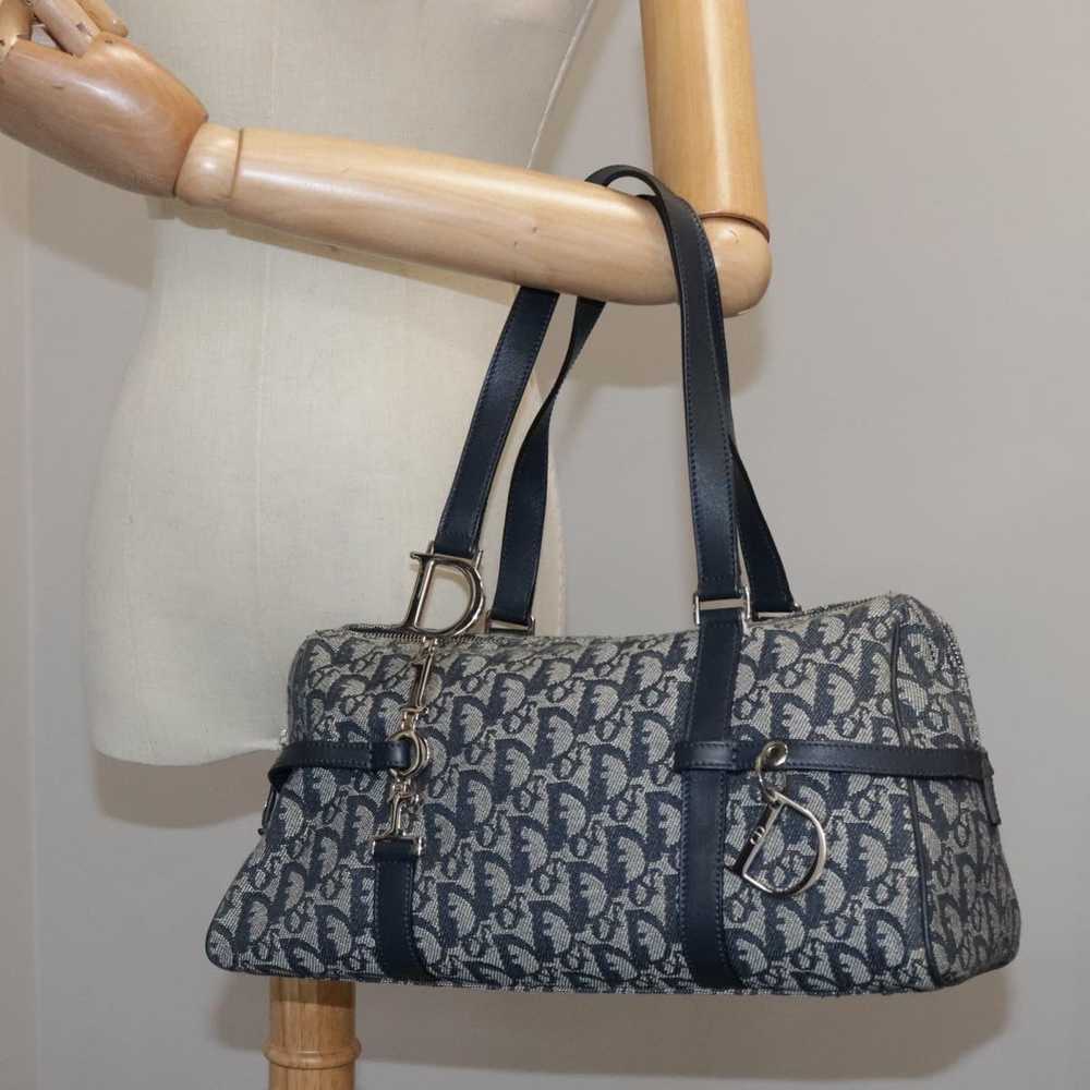 Dior Bowling Navy Canvas Handbag (Pre-Owned) - image 12