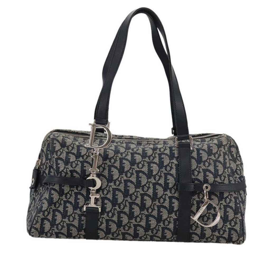 Dior Bowling Navy Canvas Handbag (Pre-Owned) - image 1