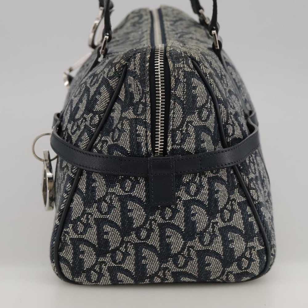 Dior Bowling Navy Canvas Handbag (Pre-Owned) - image 3