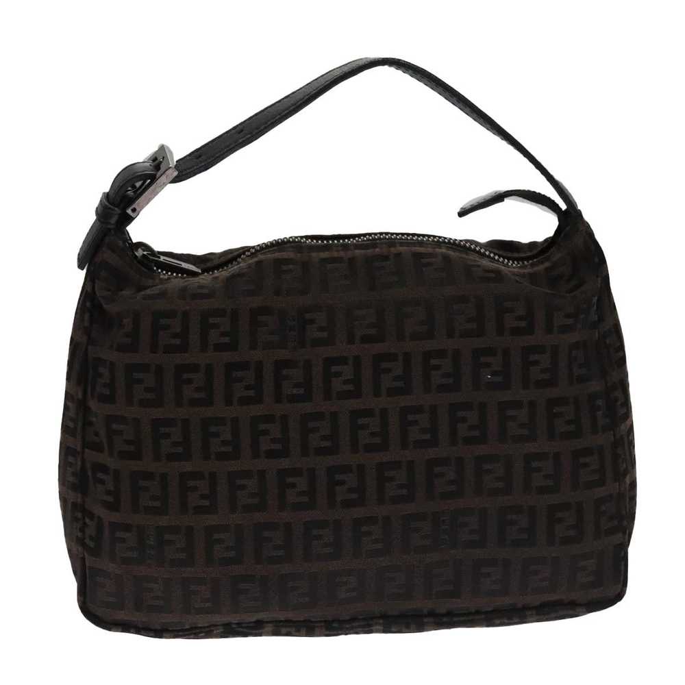 Fendi Zucchino Brown Canvas Handbag (Pre-Owned) - image 1