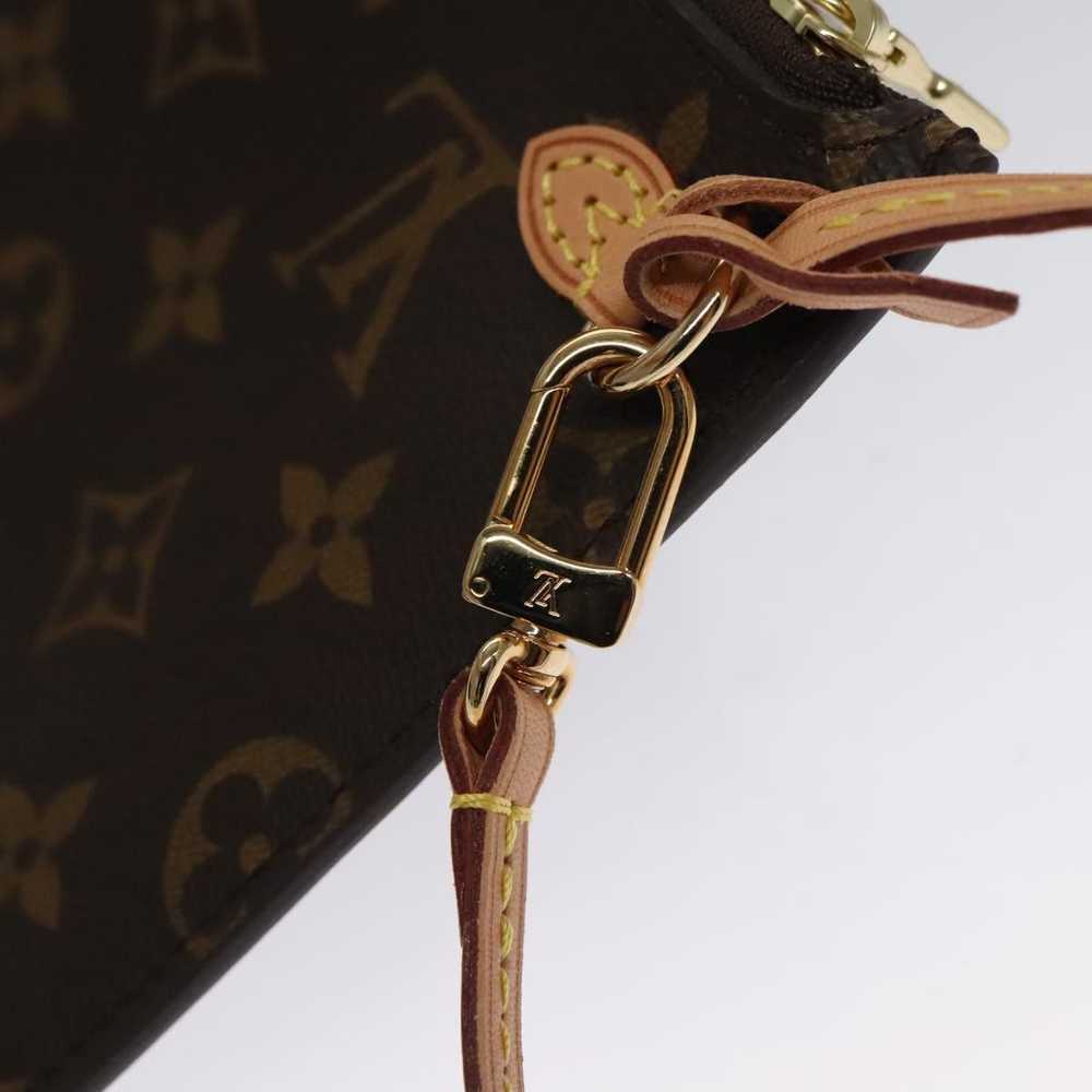 Louis Vuitton Neverfull Brown Canvas Clutch Bag (… - image 10