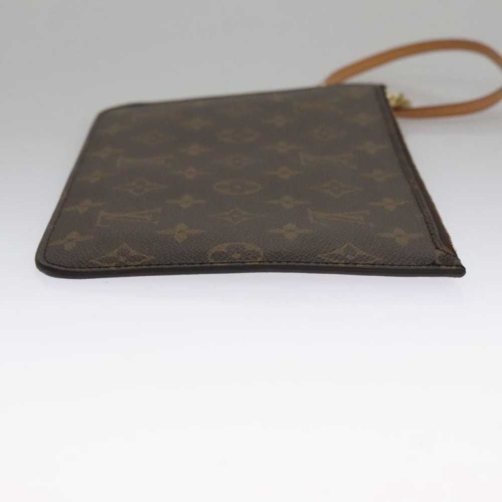 Louis Vuitton Neverfull Brown Canvas Clutch Bag (… - image 3