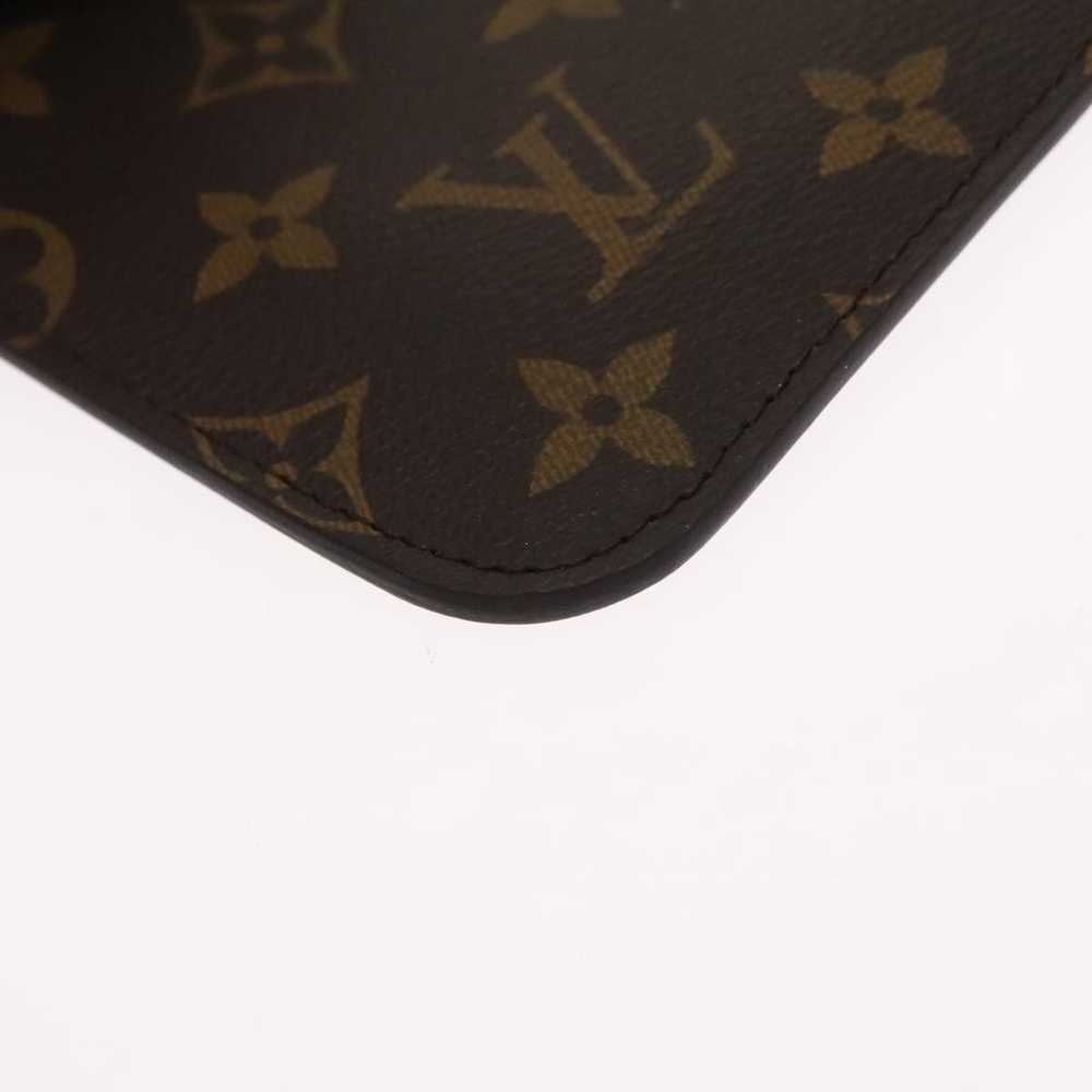 Louis Vuitton Neverfull Brown Canvas Clutch Bag (… - image 7