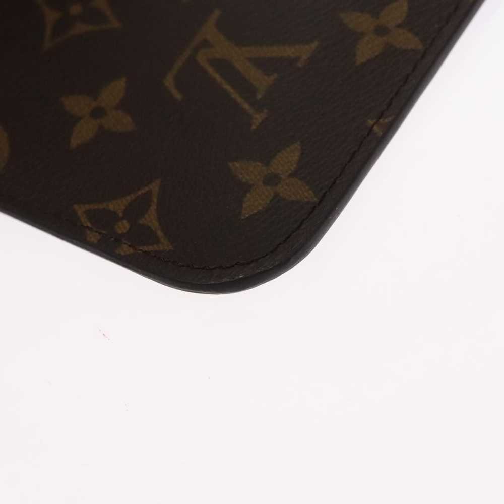 Louis Vuitton Neverfull Brown Canvas Clutch Bag (… - image 9