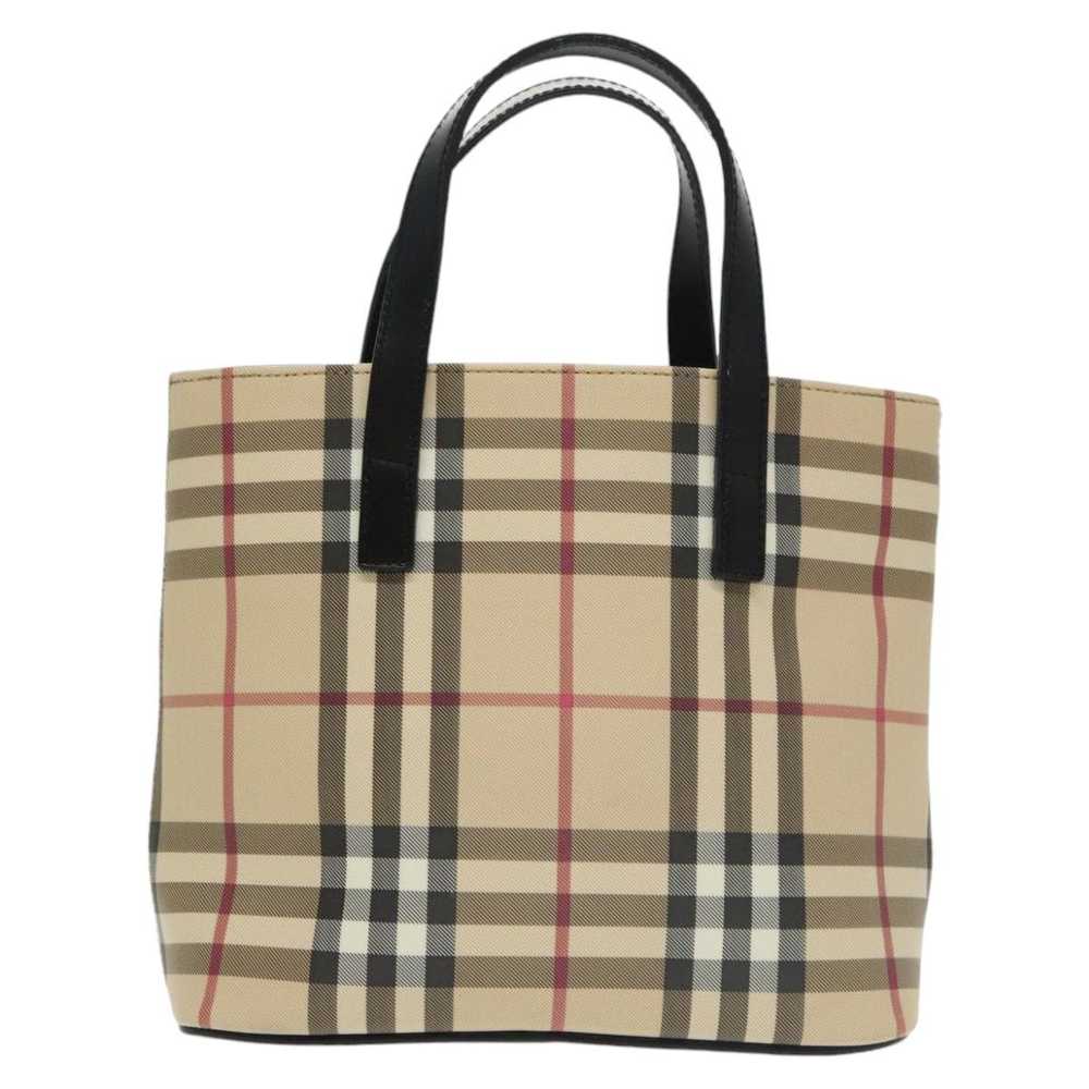 Burberry Nova Check Beige Canvas Handbag (Pre-Own… - image 2