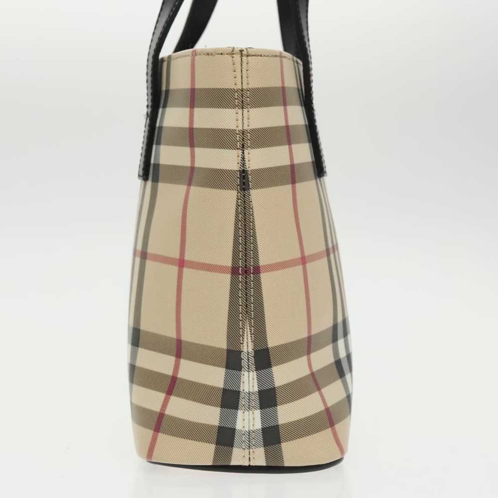 Burberry Nova Check Beige Canvas Handbag (Pre-Own… - image 3