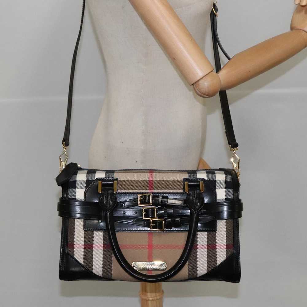 Burberry Nova Check Beige Canvas Handbag (Pre-Own… - image 11